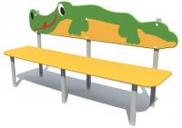 Скамейка на металлических ножках "КРОКОДИЛ"