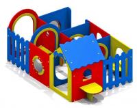 Лабиринт для детской площадки 6 секции (2000х3060х1300 мм)