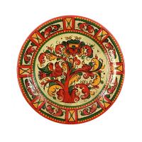 Тарелка с росписью народов севера