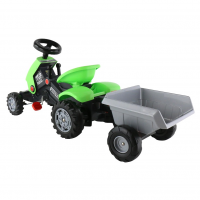 Каталка-трактор с педалями "Турбо-2" с полуприцепом