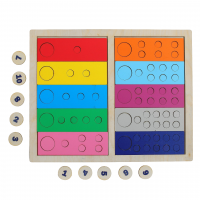 Счетный материал Дощечки «Вкладыши-кружочки»