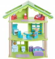 Трехэтажный домик для кукол "Фиолент" с 14 предметами мебели