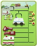 Дидактическая панель "Автомобили экстренной службы"