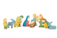 Набор деревянных фигур "Рождественский вертеп с пастухами"