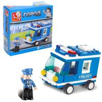 Конструктор "Полиция" машина, 64 детали