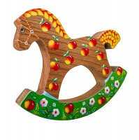 Коник-качалка "В яблоках"