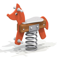 Качалка на пружине "Лисичка" (листв)