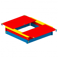 Песочница с откидной крышкой (1500х1500 мм)