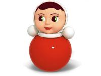 Неваляшка "Настенька" 18 см, в пакете