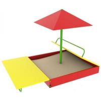 Песочница с крышками и зонтом (1500х1500х1500 мм)