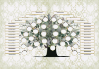 Плакат Генеалогическое Древо Рода. Восходящее дерево предков