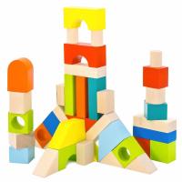 Конструктор "Городок" 40 деталей, наполовину окрашенный