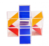 Кубики прозрачные с цветной диагональю