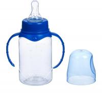 Бутылочка для кормления детская классическая, с ручками (150 мл) от 0 мес.