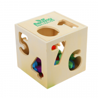 Сортер бизикуб деревянный "Цифры" (10 деталей)