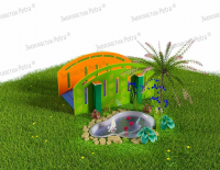 Игровая зона «Мостик и водоем»