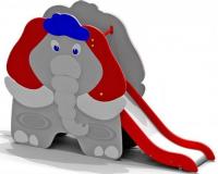 Горка "МАМОНТЕНОК" (Н=0,9 м)