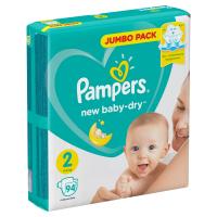 Подгузники Pampers New Baby-dry, Mini 2 (4-8 кг), 94 шт.