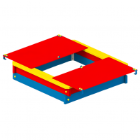 Песочница с крышкой (1800х1800 мм)