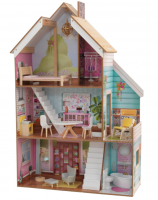 Кукольный домик Джульетта, с мебелью 12 элементов