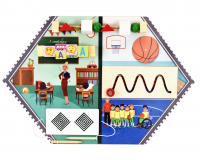 Бизиборд настенный УЧИТЕЛЬ. Серия ИЗУЧАЕМ ПРОФЕССИИ