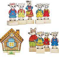 Набор фигурок для сказки "Волк и семеро козлят"