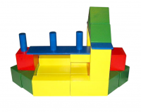 Конструктор детский "Строитель" напольный 68 элементов