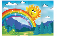 Декорация (задник сцены) "Веселый день"