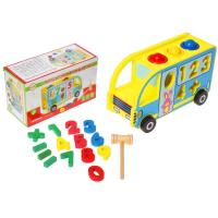 Сортер-стучалка логический "Автобус", 17 элементов