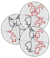 Набор Полидрон Узорная шнуровка Круглая