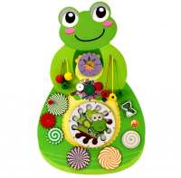 Дидактическая панель  Бизиборд ЛЯГУШКА
