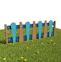 Забор из Экопластика "Флажки" (Модель2)