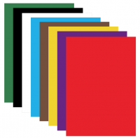 Картон цветной немелованный (8 цветов) плотность 200 г/м2