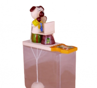 Богородская игрушка "Собачка с компьютером"