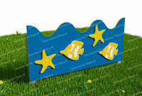 Забор из Экопластика "Подводный мир 2"