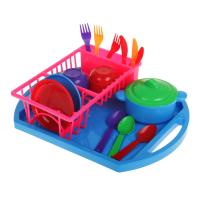 Набор посуды "Юная хозяюшка",19 предметов, цвет в ассортименте