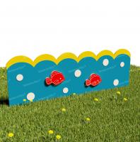 Забор из Экопластика "Рыбки" (Модель1)