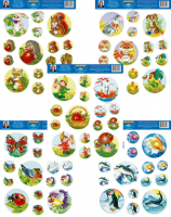 Комплект наклеек для маркировки мебели "Сказочный мир"