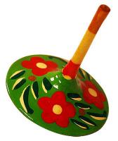 Волчок с росписью