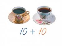 Счетный материал на магнитах "Чашки"