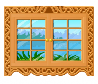 Декорация ОКНО РУССКОЙ ИЗБЫ