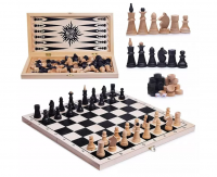 Шахматы обиходные пластиковые+ шашки+ нарды