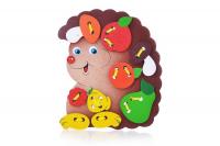 Шнуровка "Ежик с фруктами"