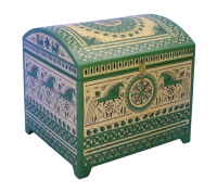 Сундучок (Мезенская роспись)