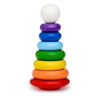 Пирамидка "Радуга" 8 деталей