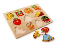 Рамка-вкладыши "Фрукты, овощи завтрак"
