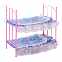 Кроватка для кукол двухъярусная