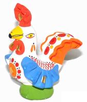 Дымковская игрушка "Петушок" (8-9 см)