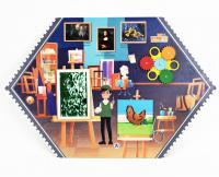 Бизиборд настенный ХУДОЖНИК. Серия ИЗУЧАЕМ ПРОФЕССИИ