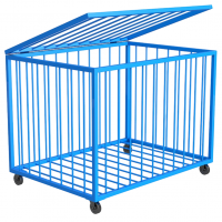 Корзина для мячей металлическая (100х75х75 см)